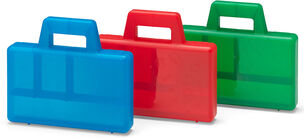 Lego Sortierkoffer 3er-Pack, Blau/Rot/Grün