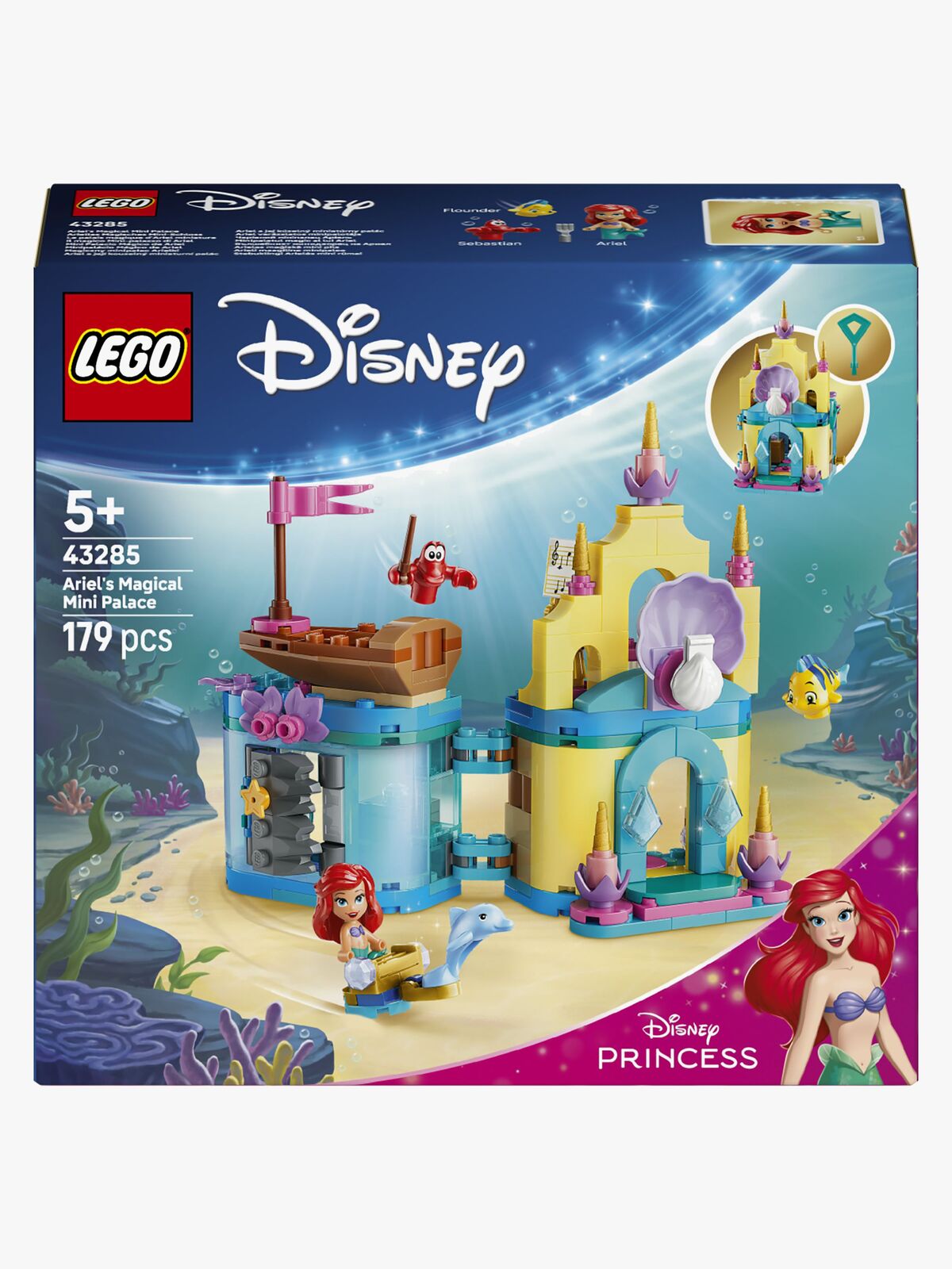 LEGO Disney Princess 43285 Arielles Magisches Mini-Schloss
