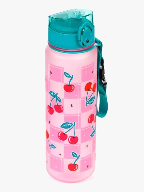 Cherry Pop Top Splittersichere Trinkflasche 600 ml, Rosa/Grün BOT395-4817_1.jpg