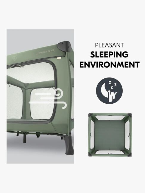 Hauck Sleep N Play SQ Set Reisebett, Dark Green