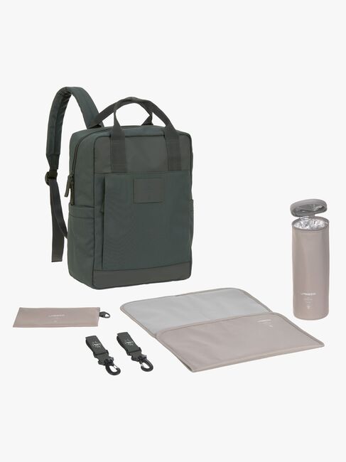 Lässig Vividal Wickeltasche Rucksack, Dark Olive