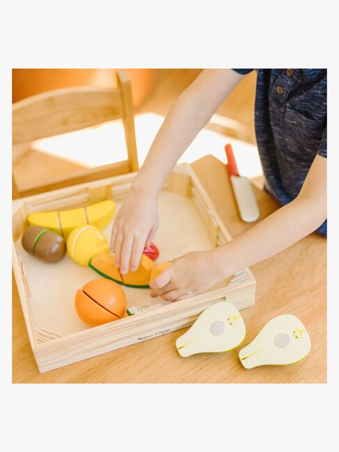 Melissa & Doug Spielset Obst in einer Box mit Messer