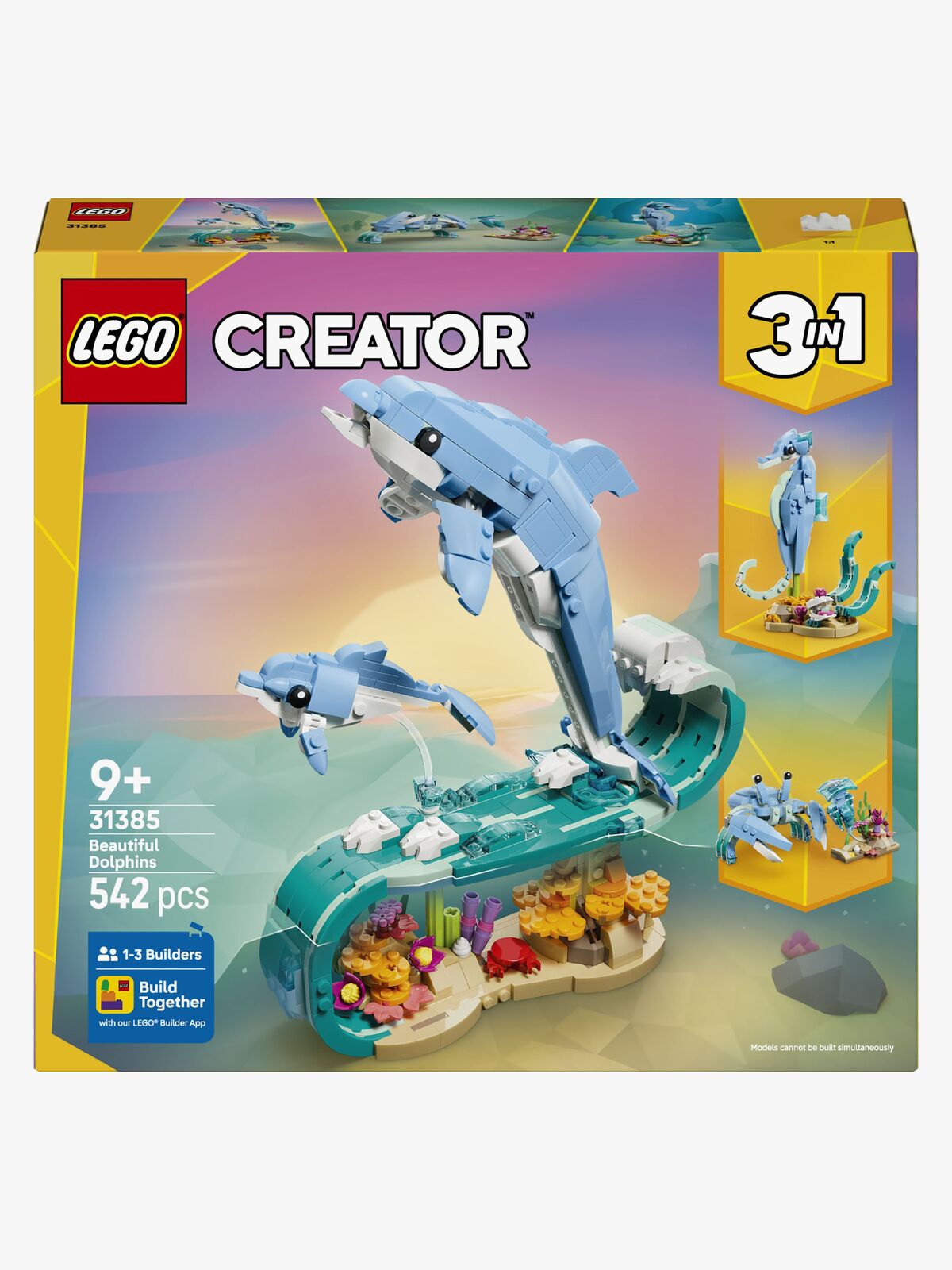 LEGO Creator 31385 Meerestiere: Wunderschöne Delfine