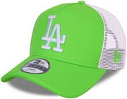 New Era LA Dodgers Tonal Mesh Trucker Kappe, Green Shock