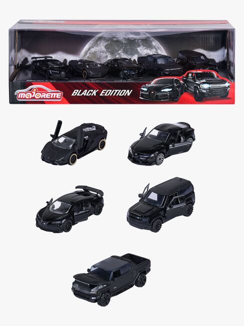 Majorette Autos Geschenkpackung 5er-Pack, Schwarz