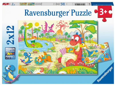Ravensburger Puzzle Dinosaurier 2x12 Teile