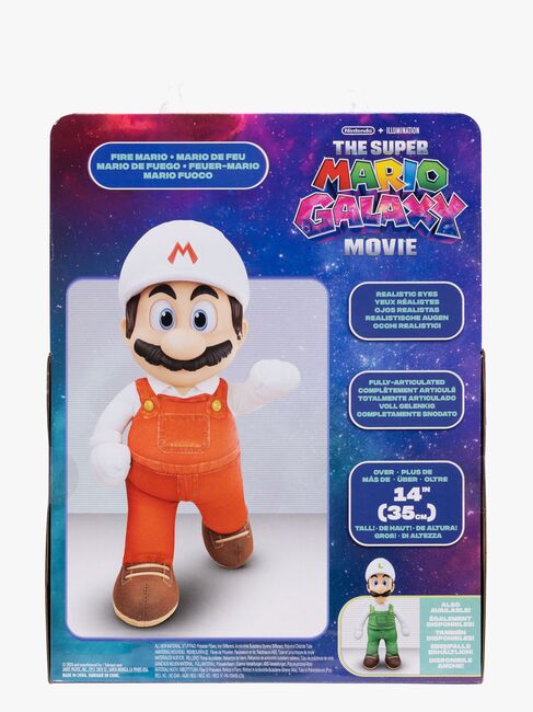 Super Mario Galaxy Movie Kuscheltier Fire Mario 35 cm