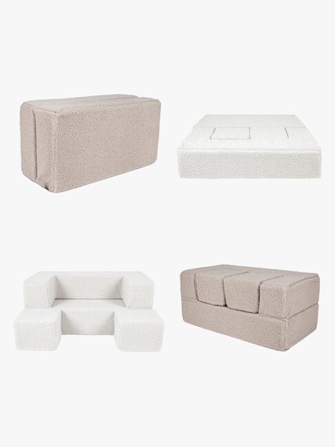 Meowbaby Bearly Cube Sofa, Brown