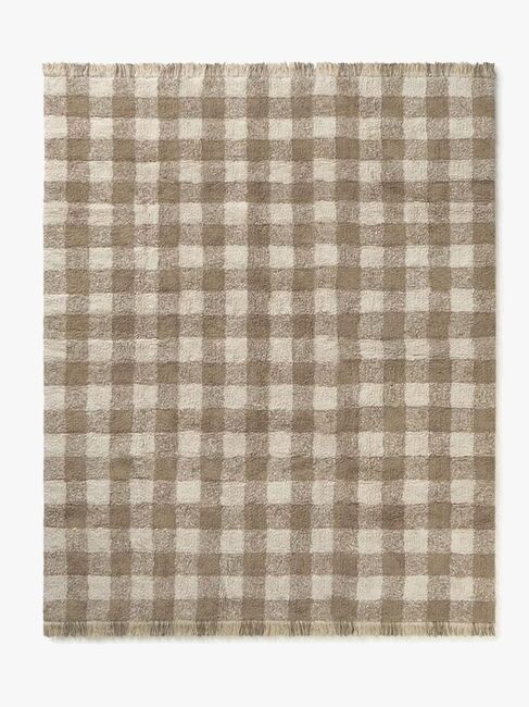 LorenaCanals Waschbar Vichy Teppich 90x120 cm, Marron