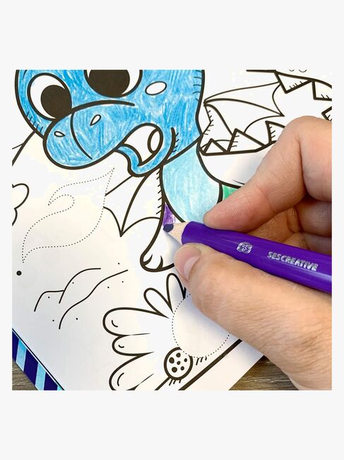 SES Creative Bastelbuch Metallic Drache