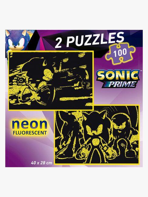 Educa Sonic Prime Puzzles Neon 2x100 Teile