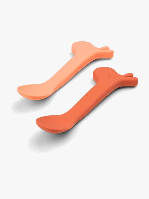 Done By Deer Lalee Löffel 2er-Pack, Papaya