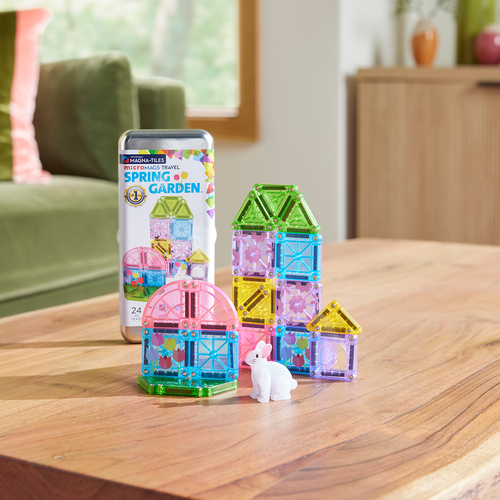 MAGNA-TILES MicroMAGS Reise-Set Spring Garden 24 Teile