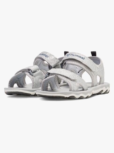 Hummel Glitter Jr Sandalen, Silver