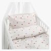 Borganäs Bettwäsche Babybett Hjärtrud 2-teilig 100x130 cm, Beige