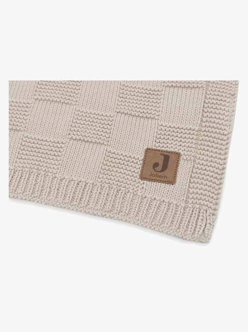 Jollein Decke 75x100 cm Box Knit, Warm Sand