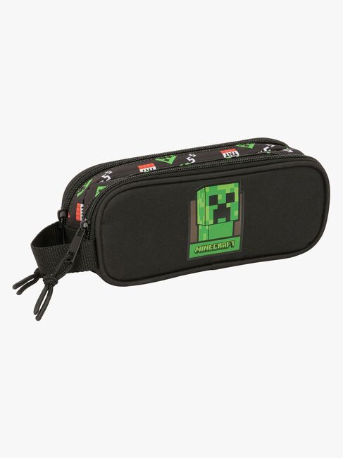 Minecraft Doppel-Federmäppchen, Schwarz