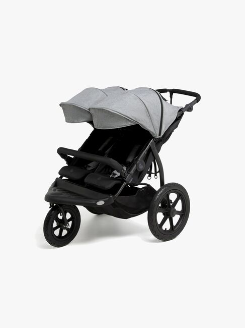 Beemoo Activity Twin Geschwisterwagen, Black/Dark Grey