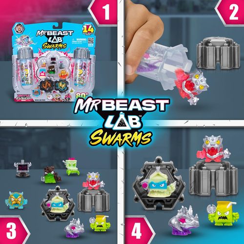 MrBeast Lab Sammelfigur Batttle Fusion Surprise 14er-Pack