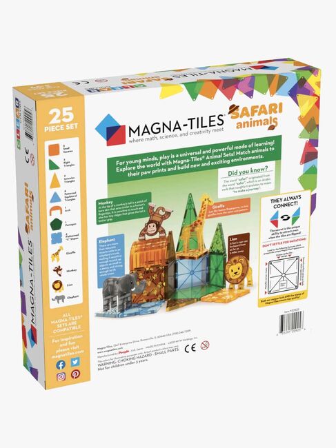 MAGNA-TILES Safari-Tiere Bausatz 25 Teile