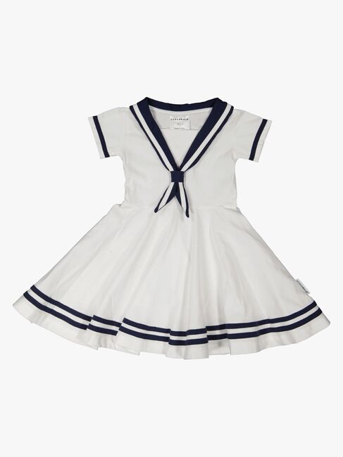 Geggamoja Matrosenkleid, Weiß