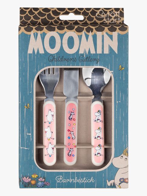 Mumin Wiese Kinderbesteck, Rosa