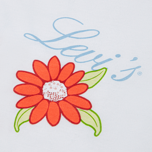 Levi's LVG Floral Oversized T-Shirt, Bright White