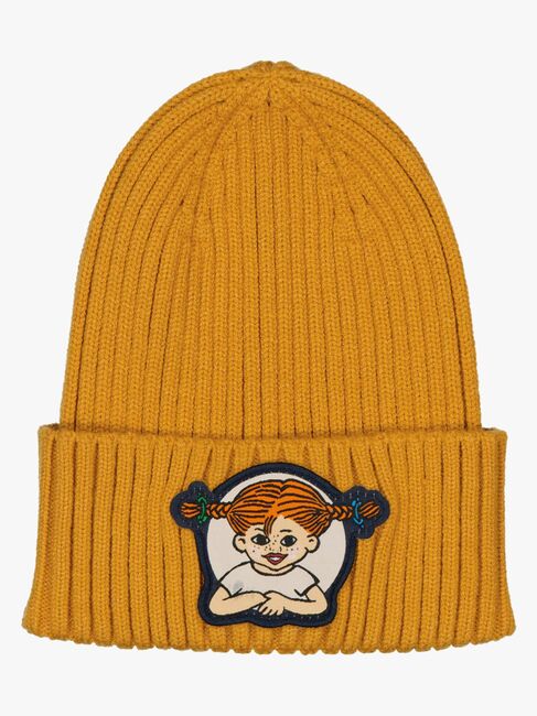Geggamoja Pippi Langstrumpf Strickmütze, Gelb 3816-09-1448_1.jpg