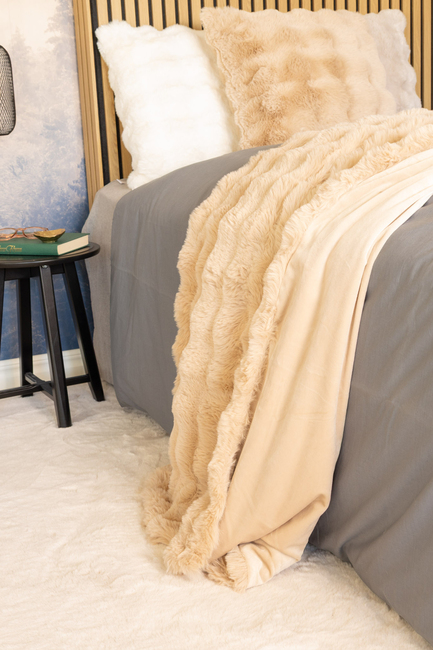 KMCarpets Bubble Decke 150x220, Karamell