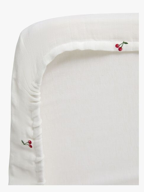 Alice & Fox NESSA Spannbettlaken Wiege 40x90, Weiß