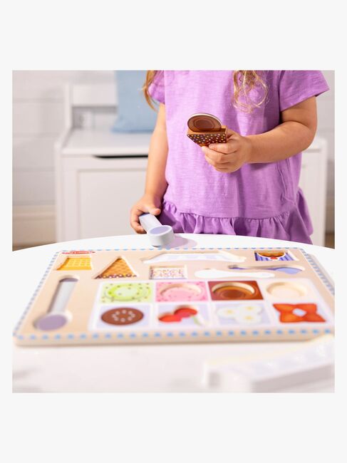 Melissa & Doug Magnetisches Puzzle & Spielset Eis, 16 Teile