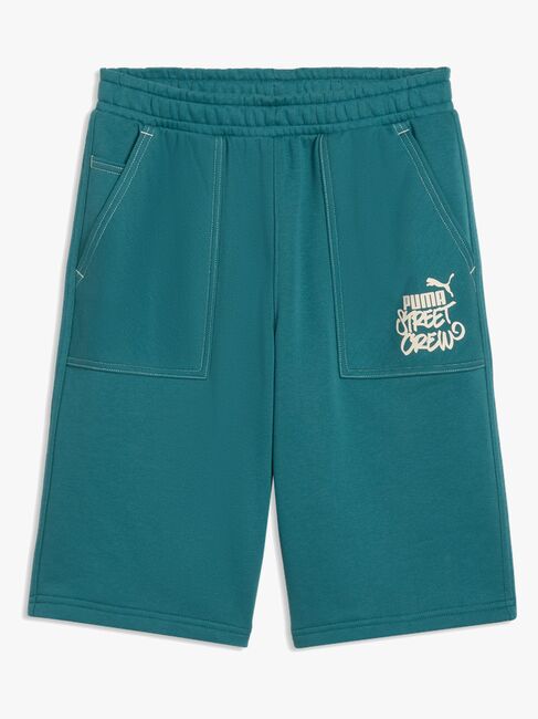 Puma MID90s Lockere lange Shorts, Grün