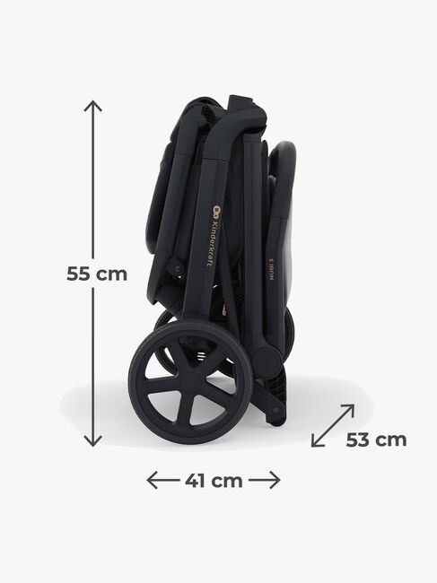 Kinderkraft NUBI 3 Kinderwagen, Midnight Black