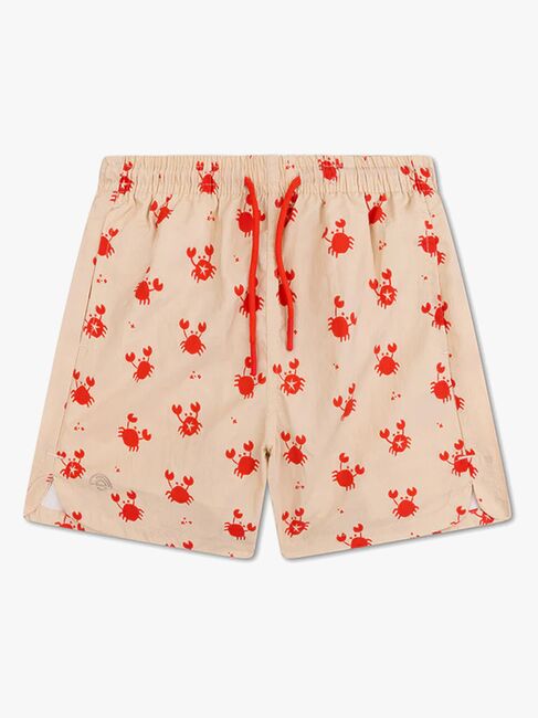 Swim Essentials Badehose, Crabby Red/Beige