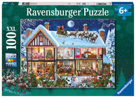 Ravensburger Puzzle Weihnachten zu Hause, 100 Teile