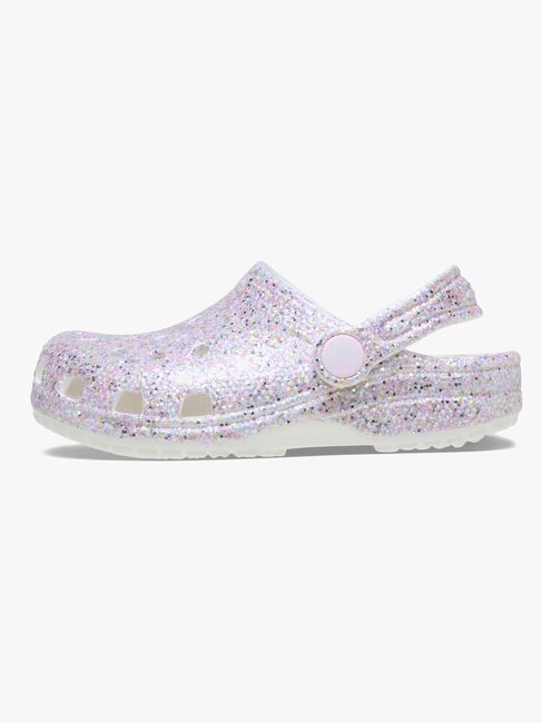 Crocs Classic Fantasy Glitter Kids Sandalen, White