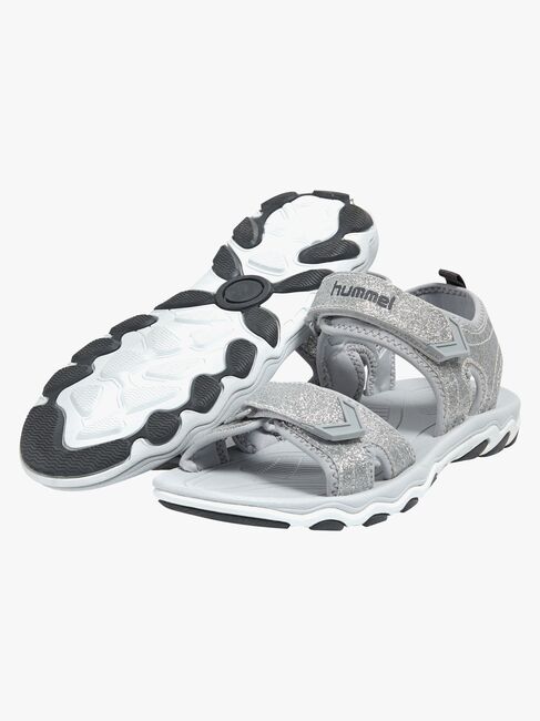 Hummel Glitter Jr Sandalen, Silver