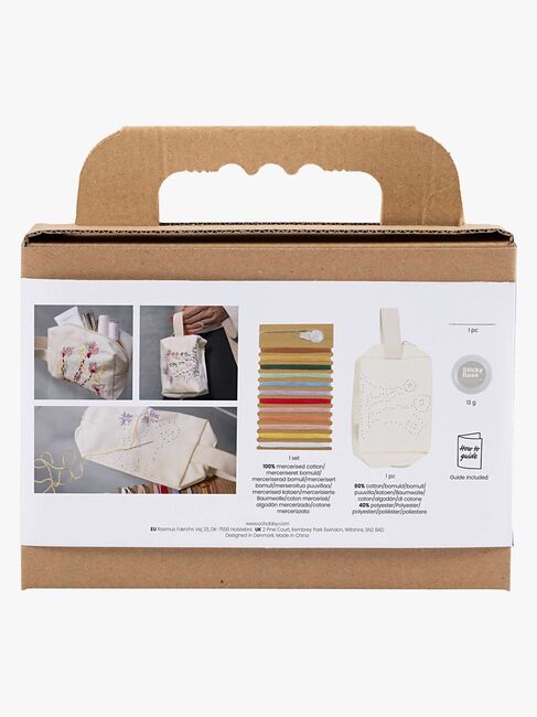 Creativ Company Bastelset Stickerei Kosmetiktasche