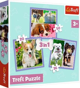 Trefl Puzzles Welpe 3-in-1