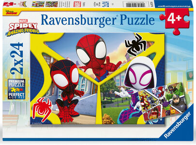 Ravensburger Spidey and His Amazing Friends Puzzles 2x24 Teile