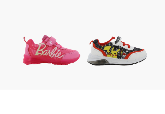 Barbie & Pokemon Blinkande Sneakers