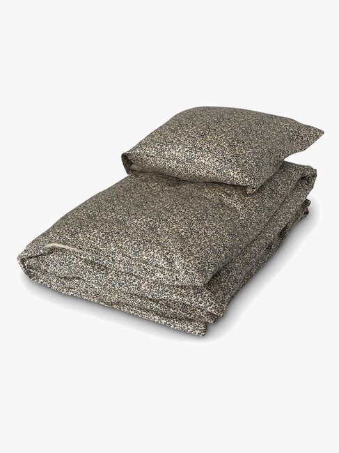 That's Mine Levi Bettwäsche Babybett 100x130 cm, Flores Sandshell/Blue