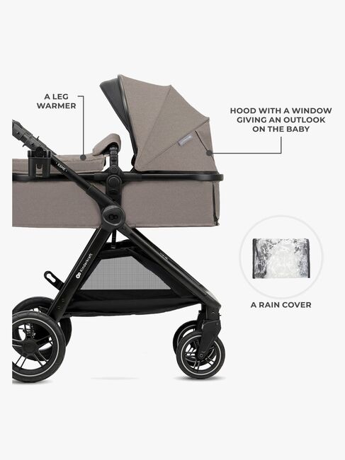 Kinderkraft ESME PRO 3-in-1 Kombikinderwagen Travelsystem, Sand Beige