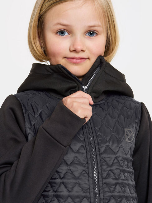 Didriksons Kapris Hybridjacke, Schwarz
