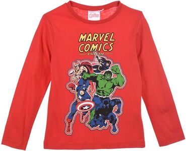 Marvels Avengers Classic Langärmliges T-Shirt, Red