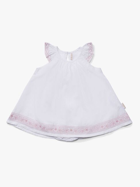 Petite Chérie Atelier Vere Kleid, White/Pink