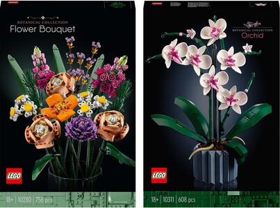 LEGO Icons Botanical Collection 10280 Blumenstrauß und 10311 Orchidee