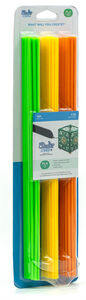 3Doodler Create+ PLA Citrus Glow Stäbe 75er-Pack, Grün/Gelb/Orange
