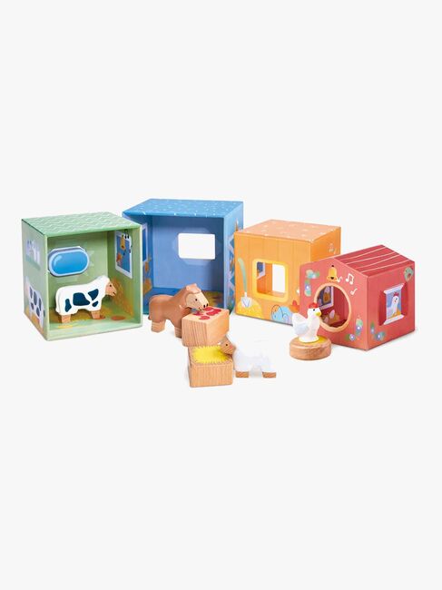 Hape Geschichtenbuch mit Spielset The Happy Stables