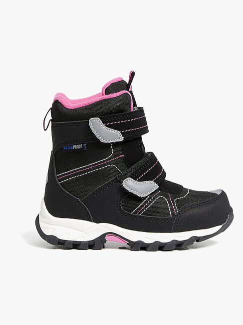 Nordbjörn Snowfall Winterstiefel, Black/Strawberry